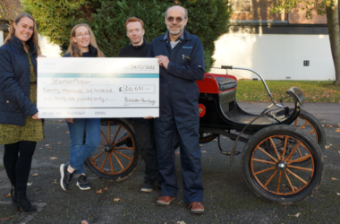 Bicester Heritage’s charity partner StarterMotor rounds off 2022 with largest donation to date
